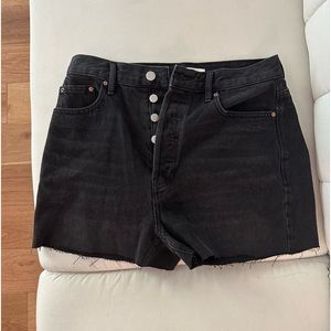 black pacsun jean shorts
